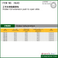 Amortissement d&#39;extension complet caché pour ouvrir / glisser